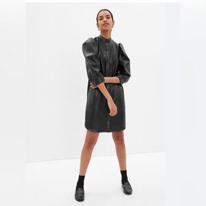 Women’s Gap Black Faux Leather Dress